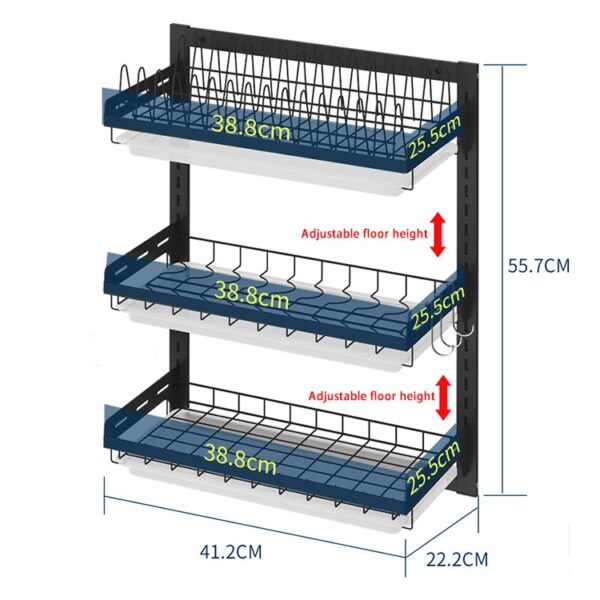 Wall Mounted Dish Rack Be Gadget Be Easy 0107